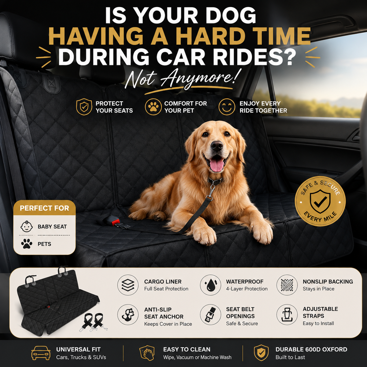 Dog Car Seat Cover